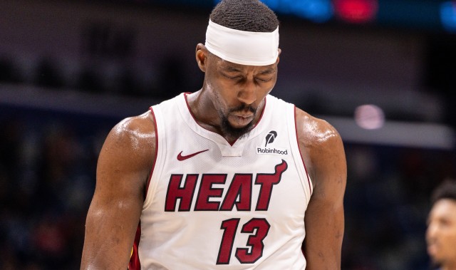 阿德巴约砍至少23分9板6断 热火队已5年未出现&amp;上次也是他所创造